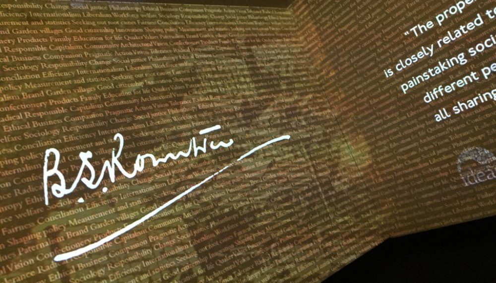 360 exhibition on Seebohm Rowntree at Festival of Ideas