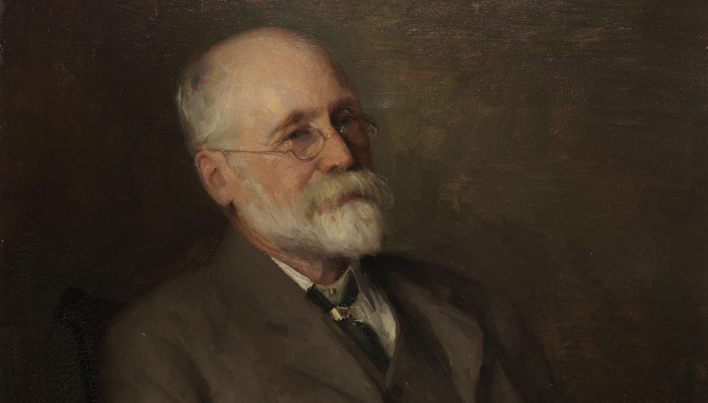 Joseph Rowntree, last portrait, by Percy Bogland RA