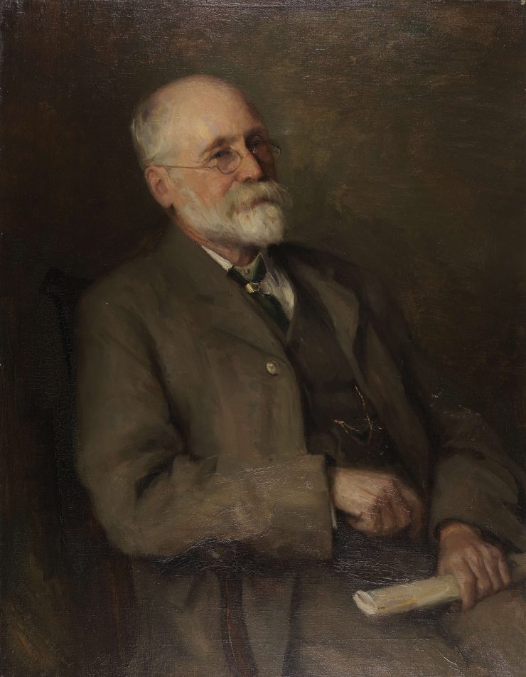Joseph Rowntree, last portrait, by Percy Bogland RA