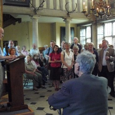 Steven Burkeman speaking at the Treasurer's House May 2010