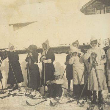 Lawrence Rowntree skiing