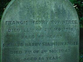Francis Henry Rowntree gravestone
