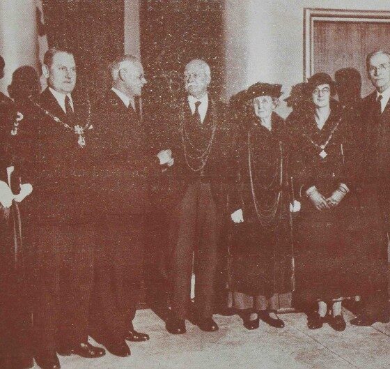Opening of the. Joseph Rowntree Hall in 1935