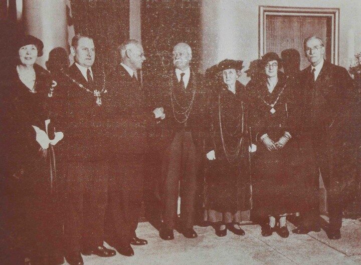 Opening of the. Joseph Rowntree Hall in 1935